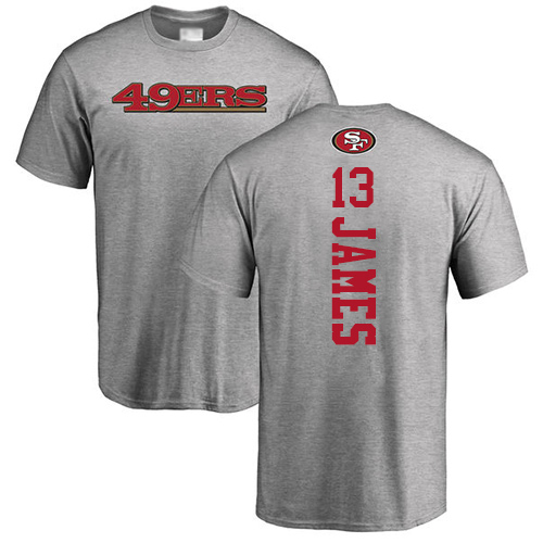 Men San Francisco 49ers Ash Richie James Backer #13 NFL T Shirt->nfl t-shirts->Sports Accessory